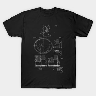 Rotary Pistol Engine Vintage Patent Hand Drawing T-Shirt